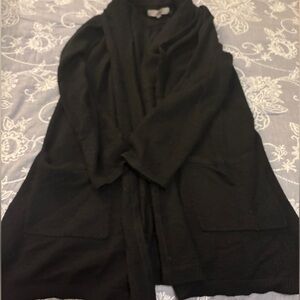 Open front Black Women's cardigan